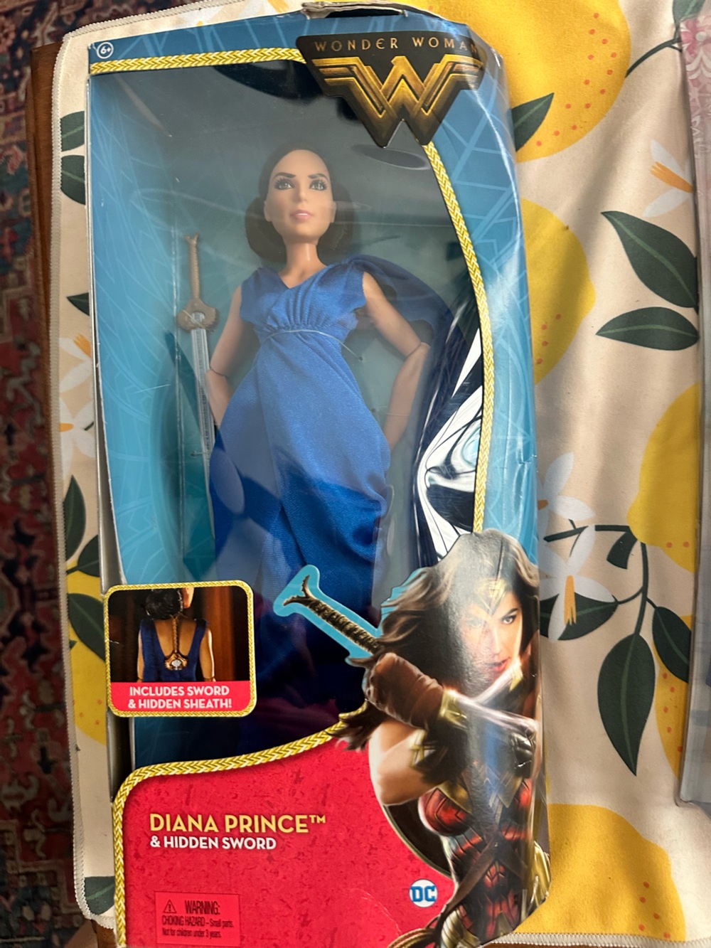 Wonder Woman Diana Prince Kids Costume Doll in Blue Dress